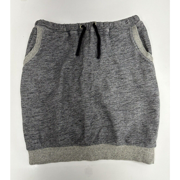 Womens Letter Back Number Sweatshirt Skirt Size Medium Gray Mini - Picture 1 of 11